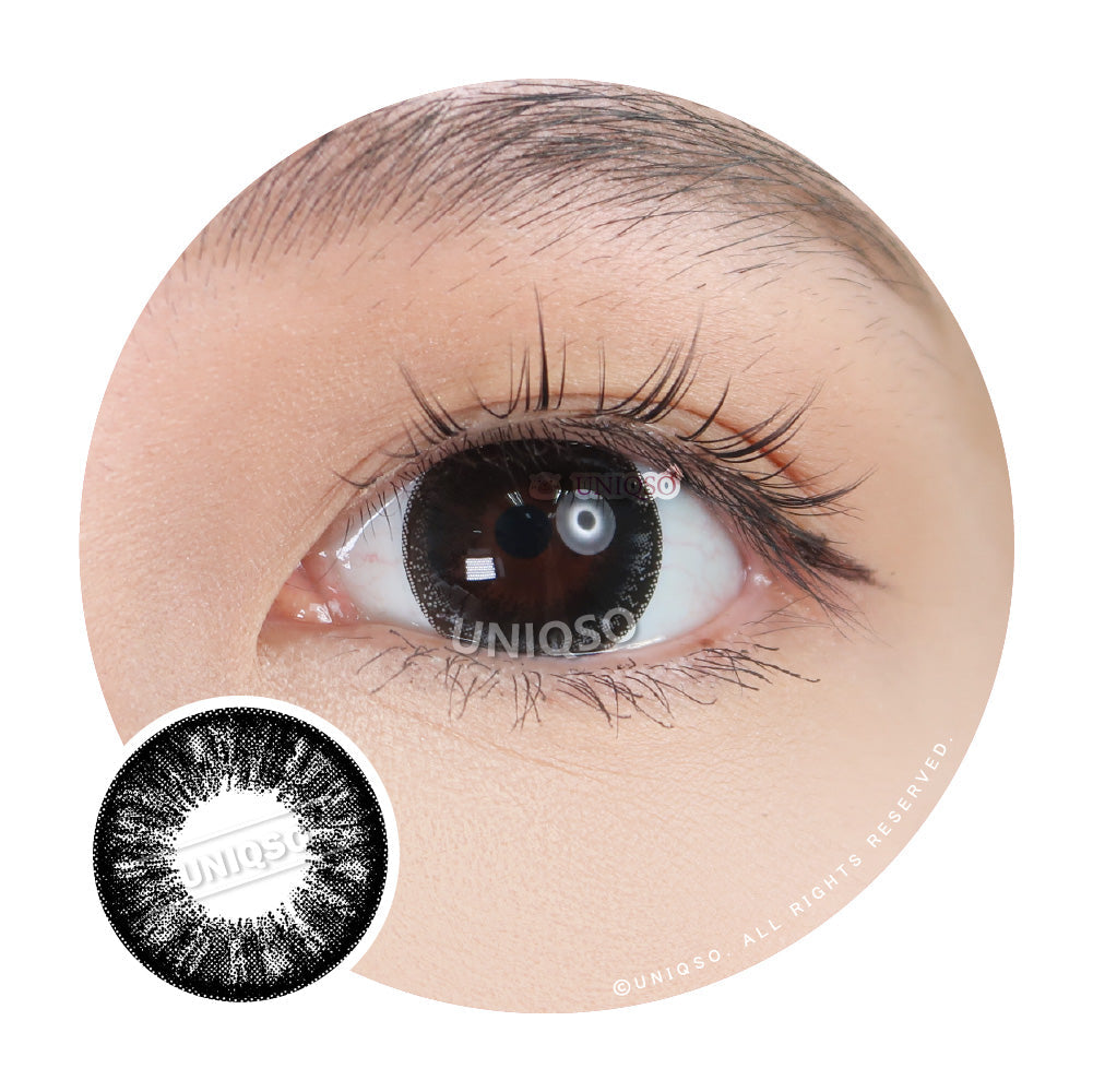 Kazzue Premier Black (1 lens/pack)-Colored Contacts-UNIQSO