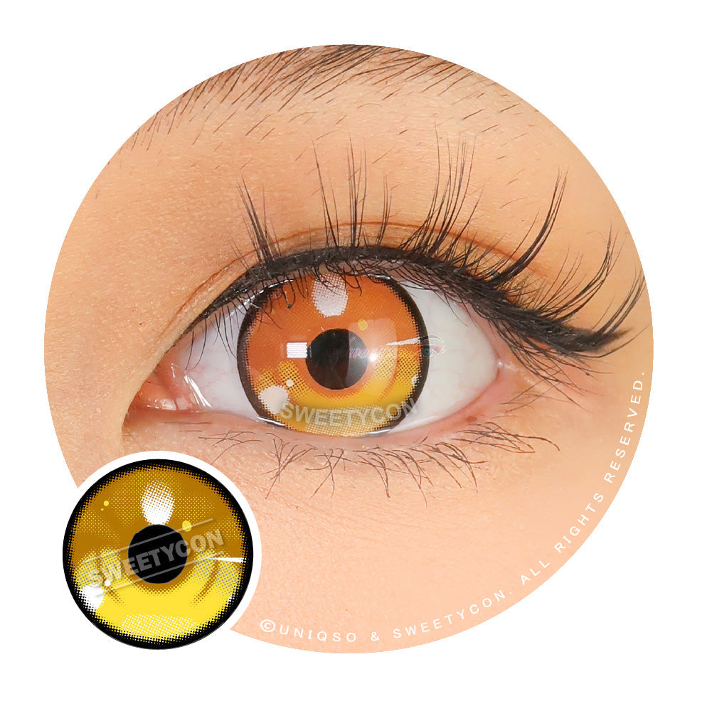 Sweety Anime 3 Yellow (1 lens/pack)-Colored Contacts-UNIQSO