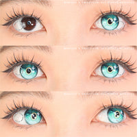 Sweety x Eyesinger Aqua Gemstone (2 lenses/pack)-Colored Contacts-UNIQSO UK