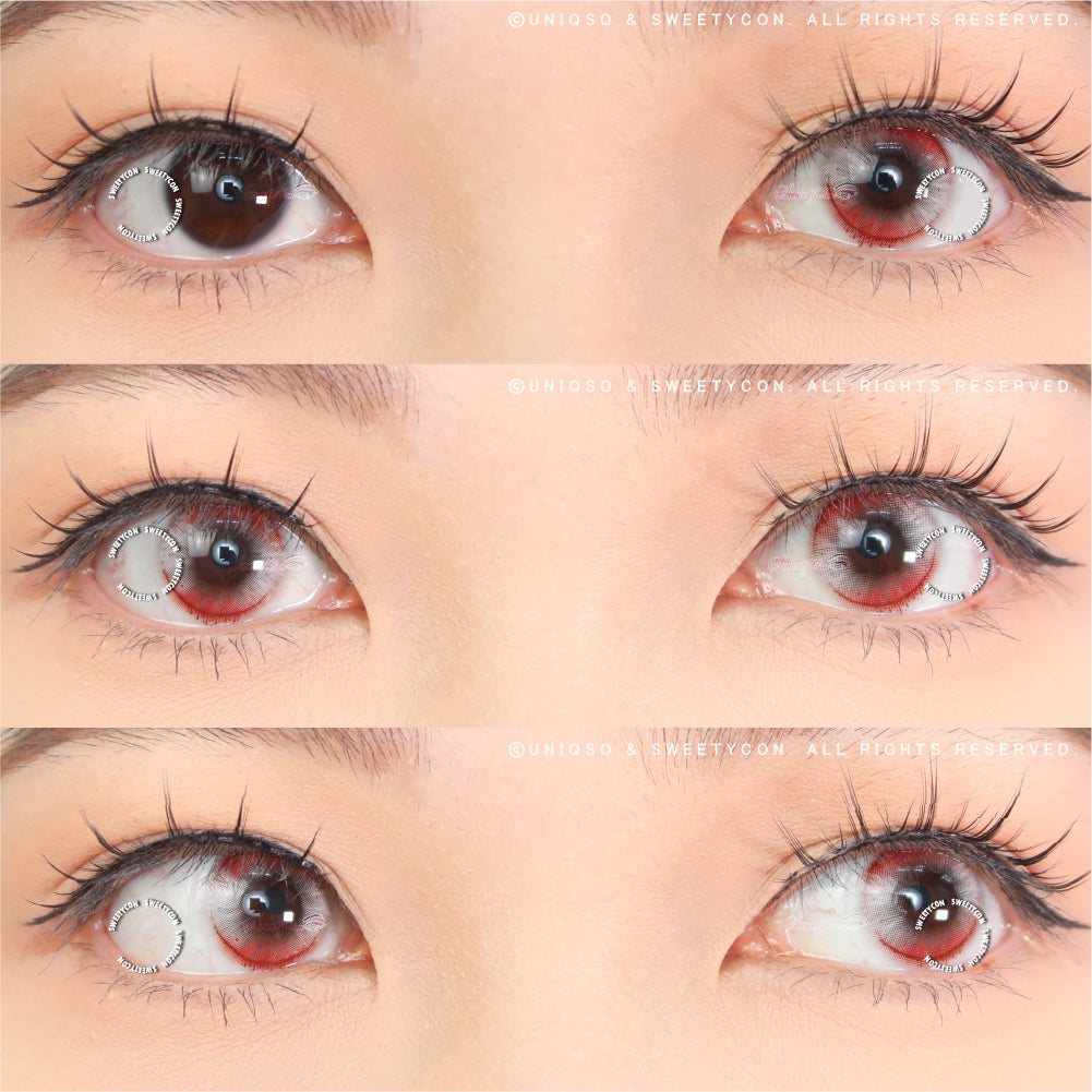 Sweety Crazy Witch Tears Red (1 lens/pack)-Crazy Contacts-UNIQSO UK