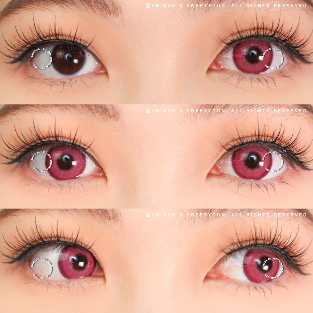 Sweety Halo Rose (1 lens/pack)-Colored Contacts-UNIQSO UK
