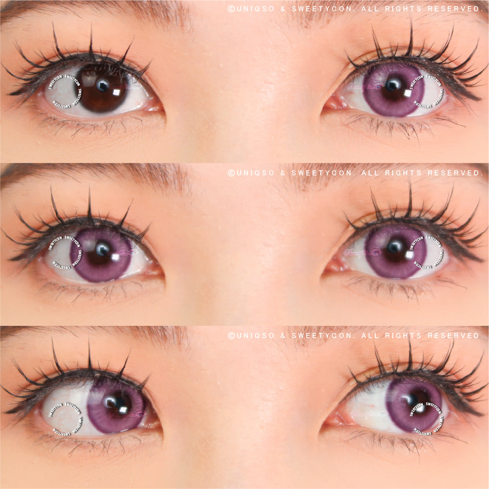Sweety Halo Purple (1 lens/pack)-Colored Contacts-UNIQSO UK