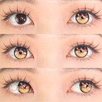 Sweety x Eyesinger Amber Star Crest (2 lenses/pack)-Colored Contacts-UNIQSO UK