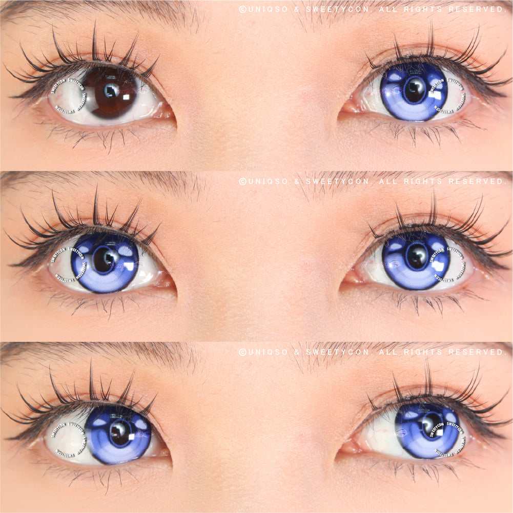 Sweety x Eyesinger Indigo Thunder Eye (2 lenses/pack)-Colored Contacts-UNIQSO UK