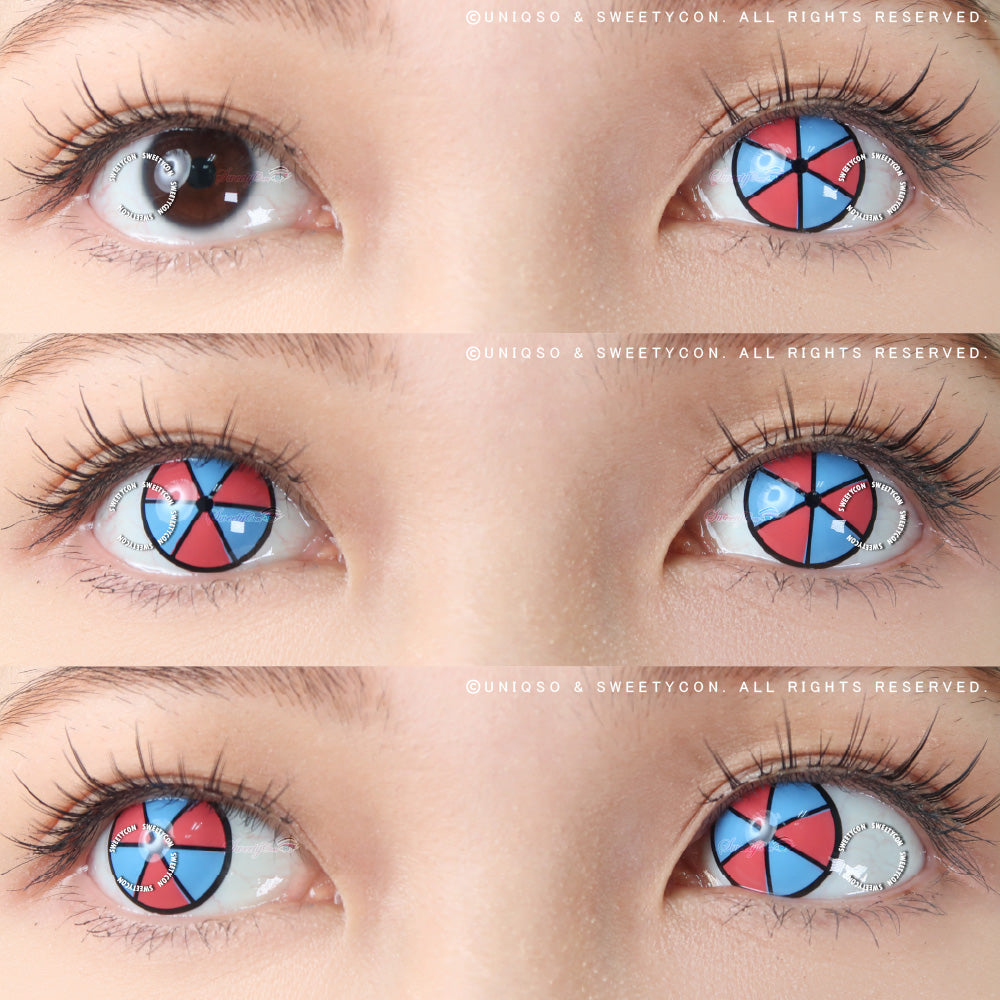 Sweety Crazy Clown (1 lens/pack)-Colored Contacts-UNIQSO