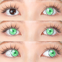 Sweety Anime Cloud Rim Green (1 lens/pack)-Colored Contacts-UNIQSO