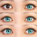 Sweety Anime 2 Teal Green (1 lens/pack)-Colored Contacts-UNIQSO