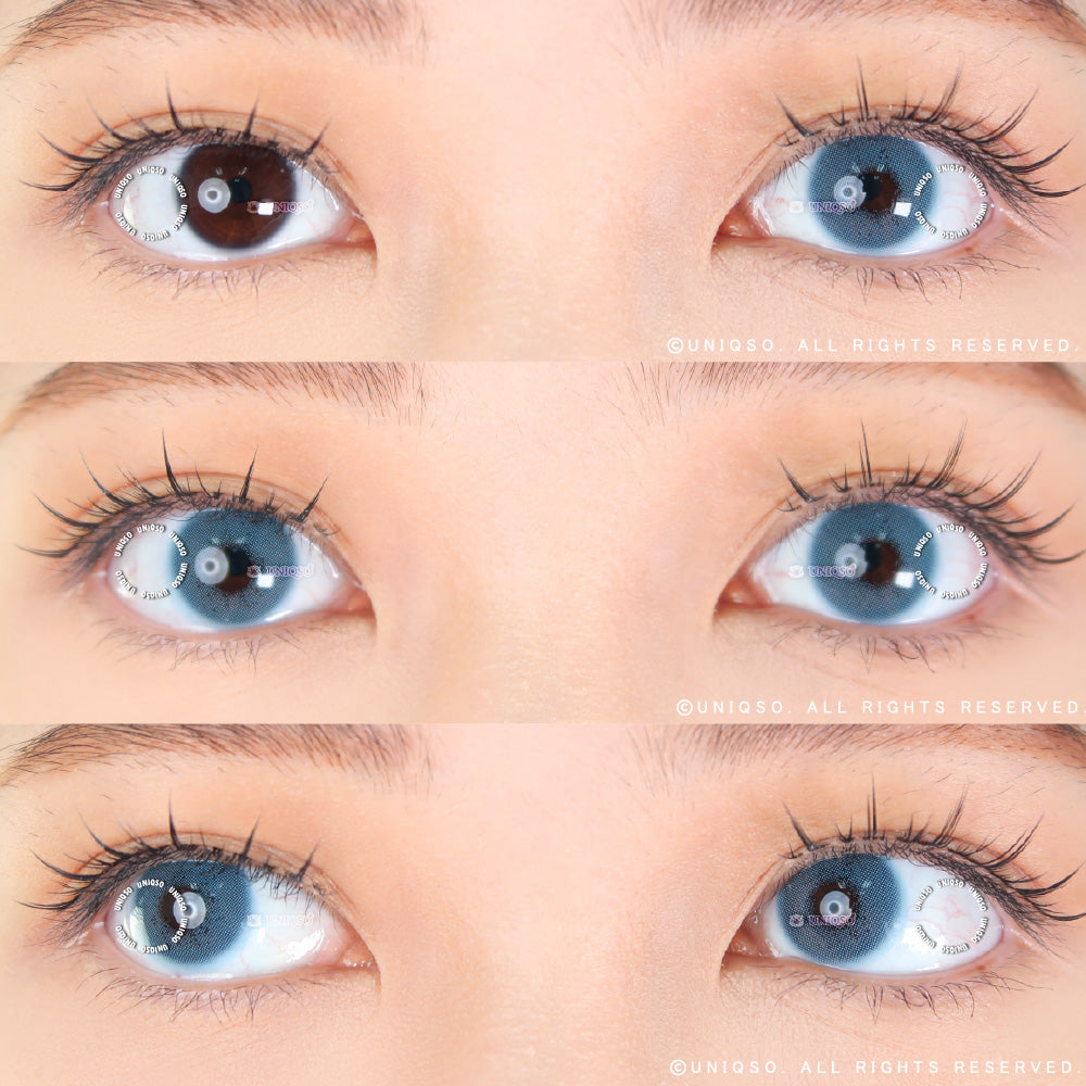 Western Eyes Spatax Blue (1 lens/pack) [Exp: 06/2027]-Colored Contacts-UNIQSO