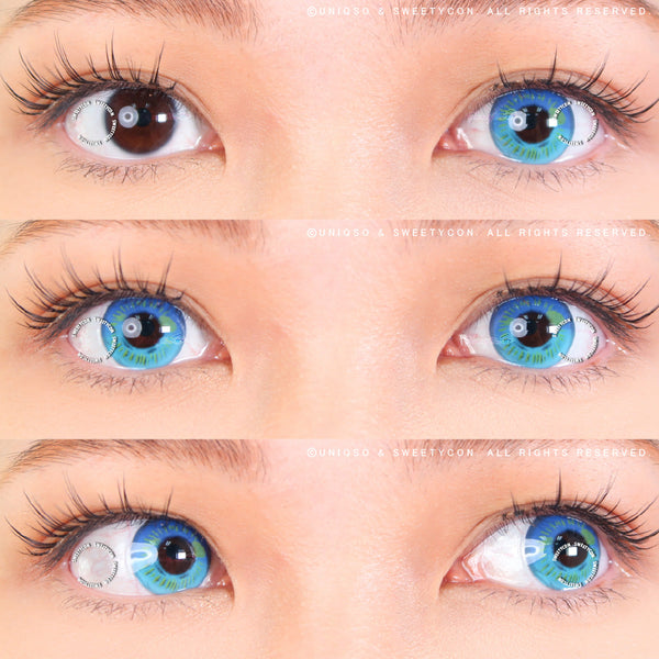 Sweety Anime Blue (1 lens/pack)-Colored Contacts-UNIQSO