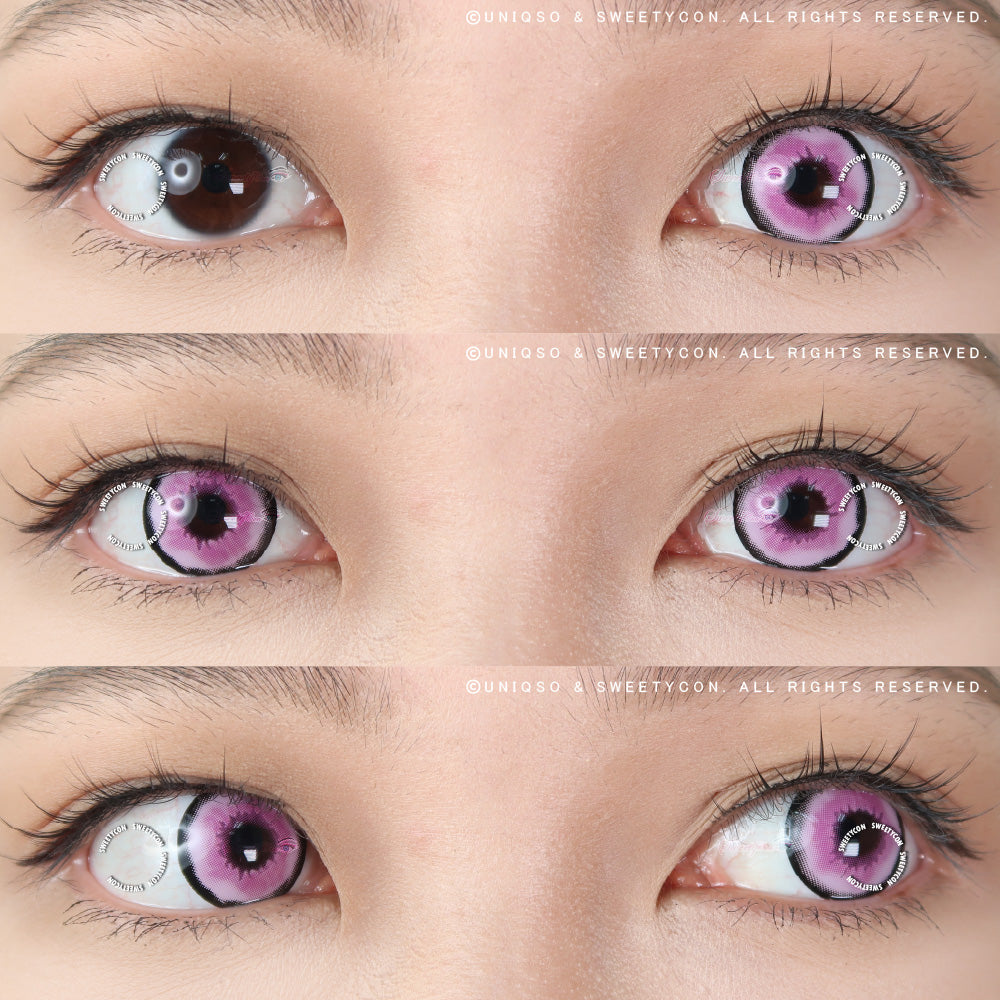 Sweety Crazy Platonic Violet (1 lens/pack)-Crazy Contacts-UNIQSO