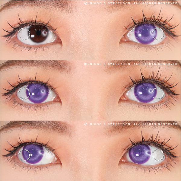 Sweety Glass Ball Violet (1 lens/pack)-Colored Contacts-UNIQSO