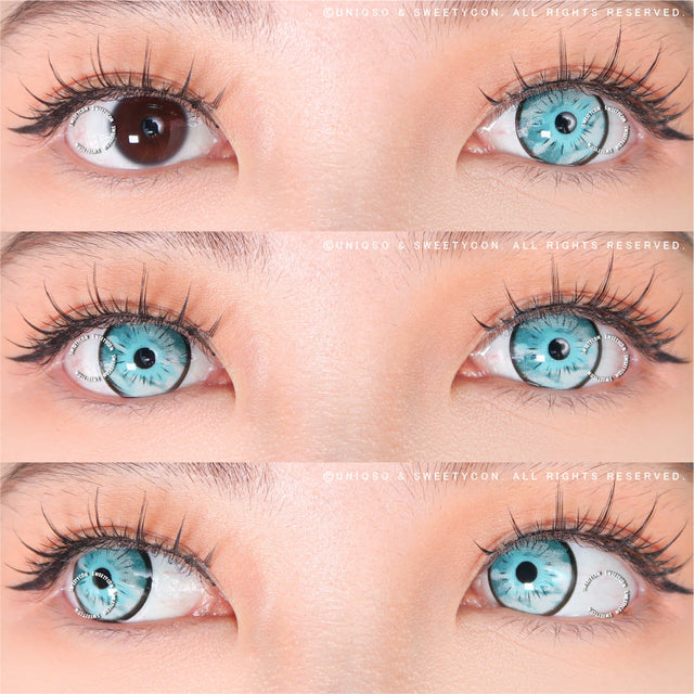 Sweety Sora Blue (1 lens/pack)-Colored Contacts-UNIQSO