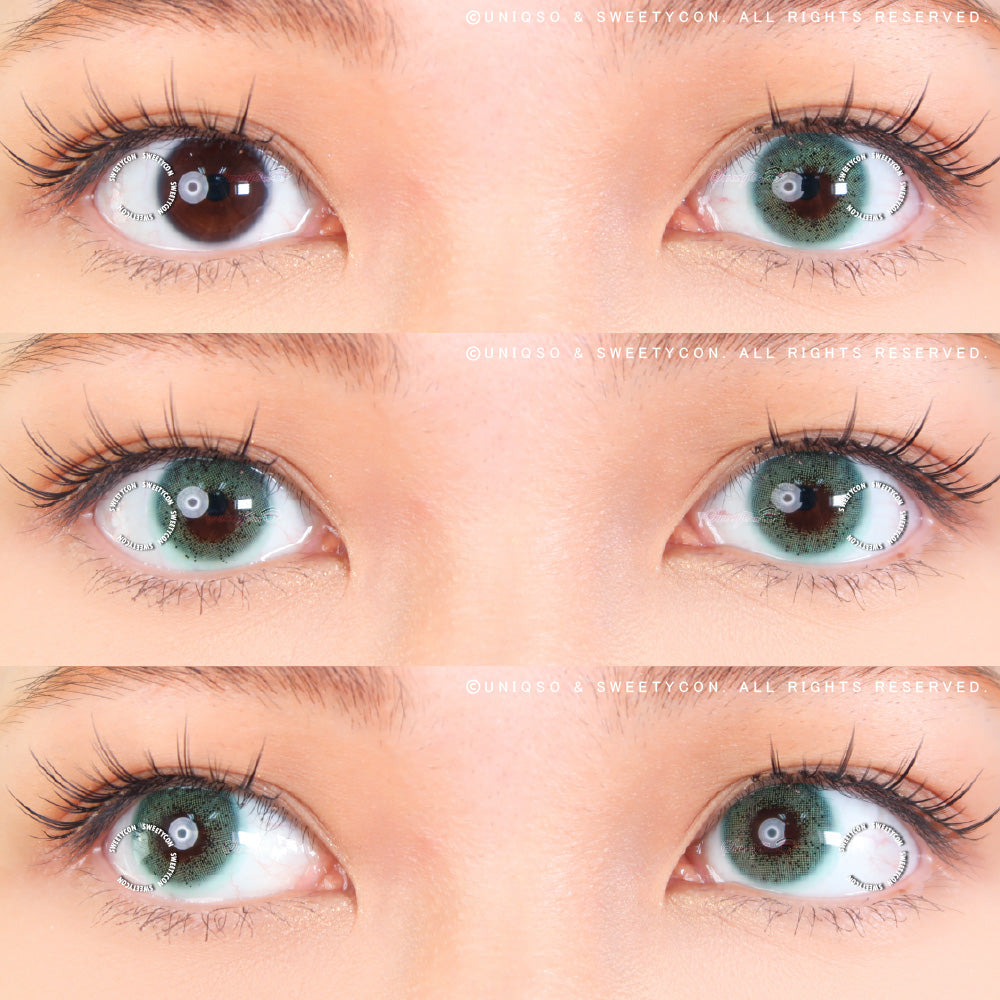 Sweety Ocean Blue Green (1 lens/pack)-Colored Contacts-UNIQSO