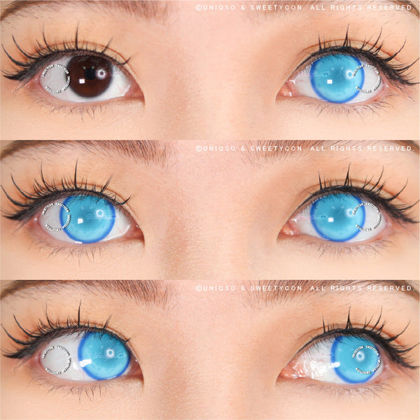 Sweety Paradise Blue (1 lens/pack)-Colored Contacts-UNIQSO