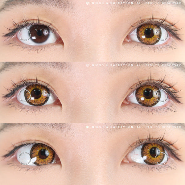 Sweety Snow Brown (1 lens/pack)-Colored Contacts-UNIQSO