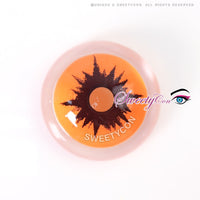 Sweety Crazy Orange Demon (1 lens/pack)-Crazy Contacts-UNIQSO