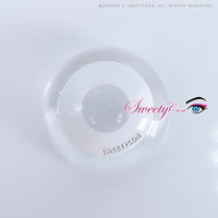 Sweety Crazy Solid White/Whiteout - With Prescription (1 lens/pack)-Crazy Contacts-UNIQSO