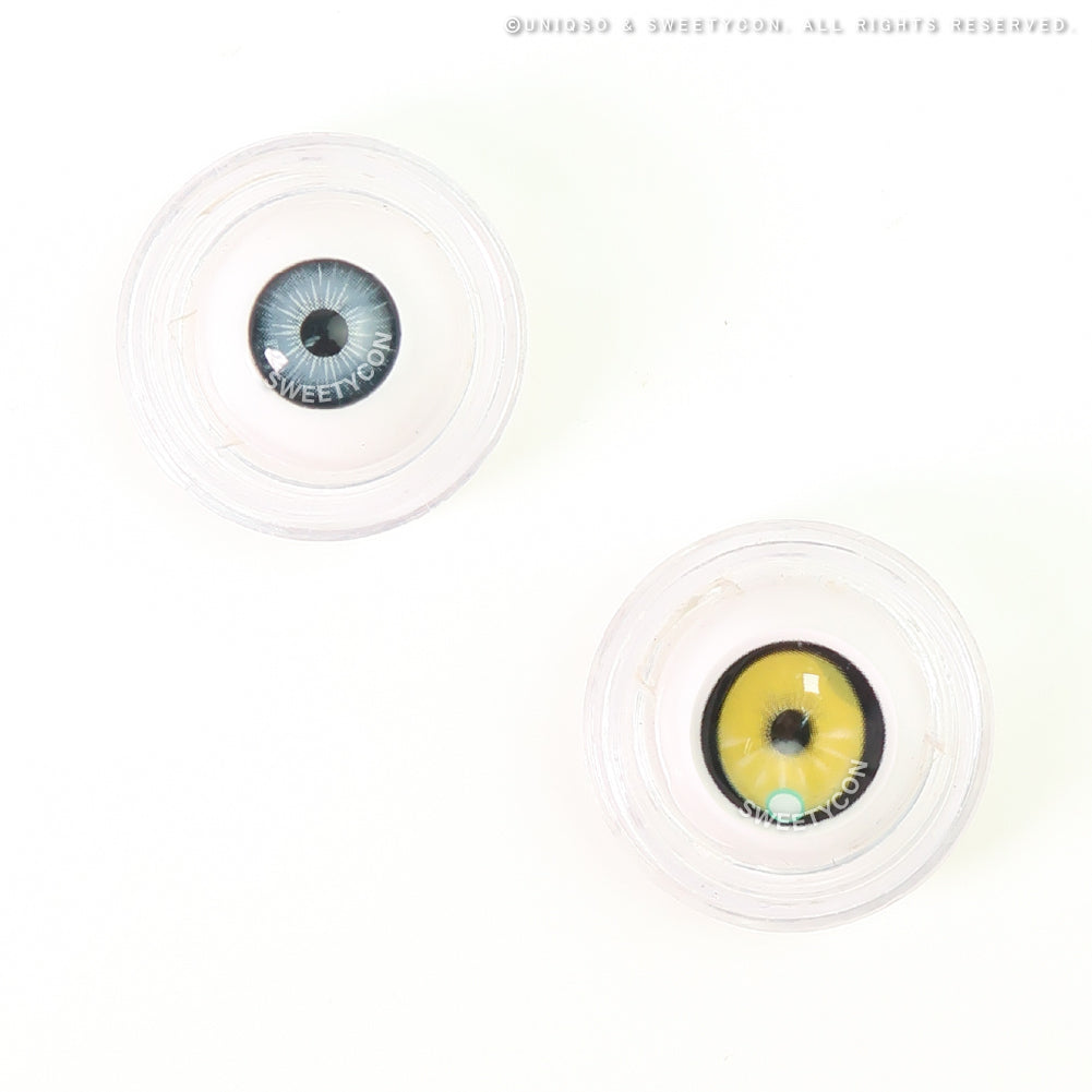 Sweety x Eyesinger Neon Eclipse Yellow (2 lenses/pack)-Colored Contacts-UNIQSO UK