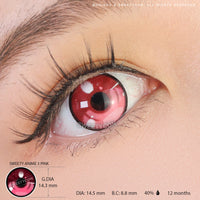 Sweety Anime 3 Pink (1 lens/pack)-Colored Contacts-UNIQSO