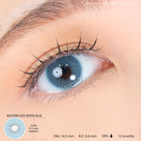 Western Eyes Spatax Blue (1 lens/pack) [Exp: 06/2027]-Colored Contacts-UNIQSO