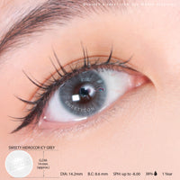 Sweety Hidrocor Icy Grey (1 lens/pack)-Colored Contacts-UNIQSO