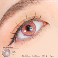 Sweety Sugar Pink (1 lens/pack)-Colored Contacts-UNIQSO