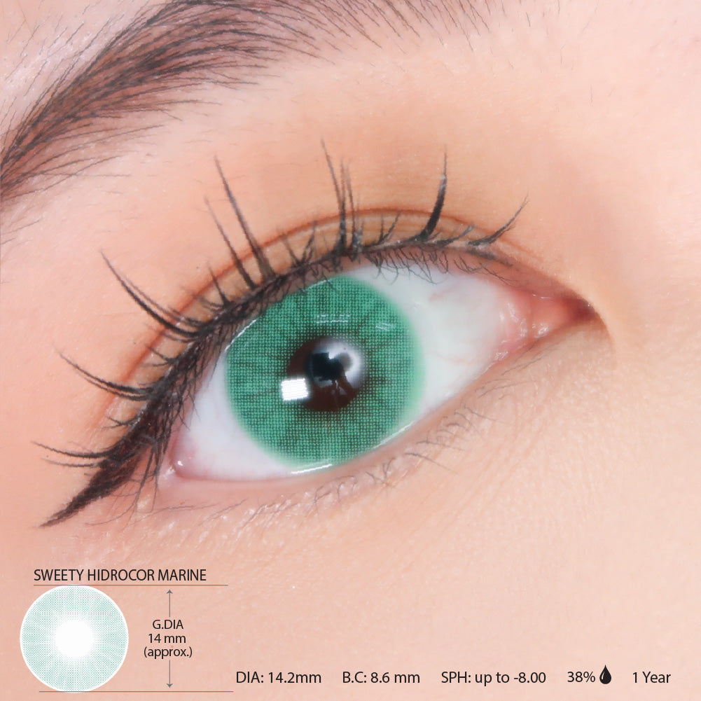 Sweety Hidrocor Marine (1 lens/pack)-Colored Contacts-UNIQSO