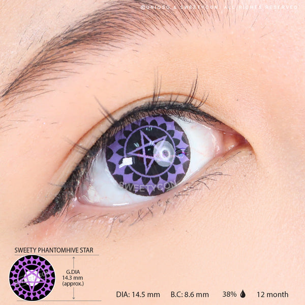 Sweety Phantomhive Star (1 lens/pack) - Limited Time-Colored Contacts-UNIQSO