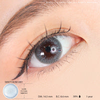 Sweety Blink Grey (1 lens/pack)-Colored Contacts-UNIQSO