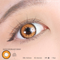 Kazzue Vivid Brilliant Orange (1 lens/pack)-Colored Contacts-UNIQSO