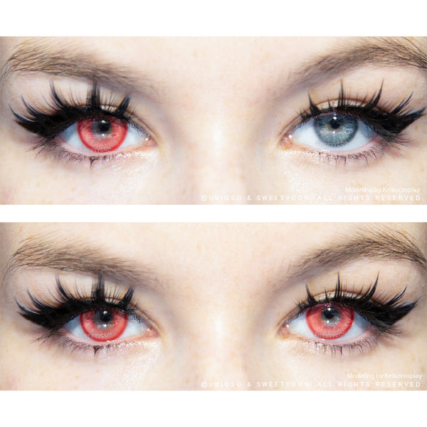 Sweety Magic Pop Red (1 lens/pack)-Colored Contacts-UNIQSO