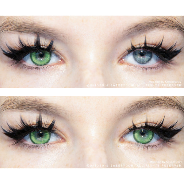 Sweety Magic Pop Green (1 lens/pack)-Colored Contacts-UNIQSO