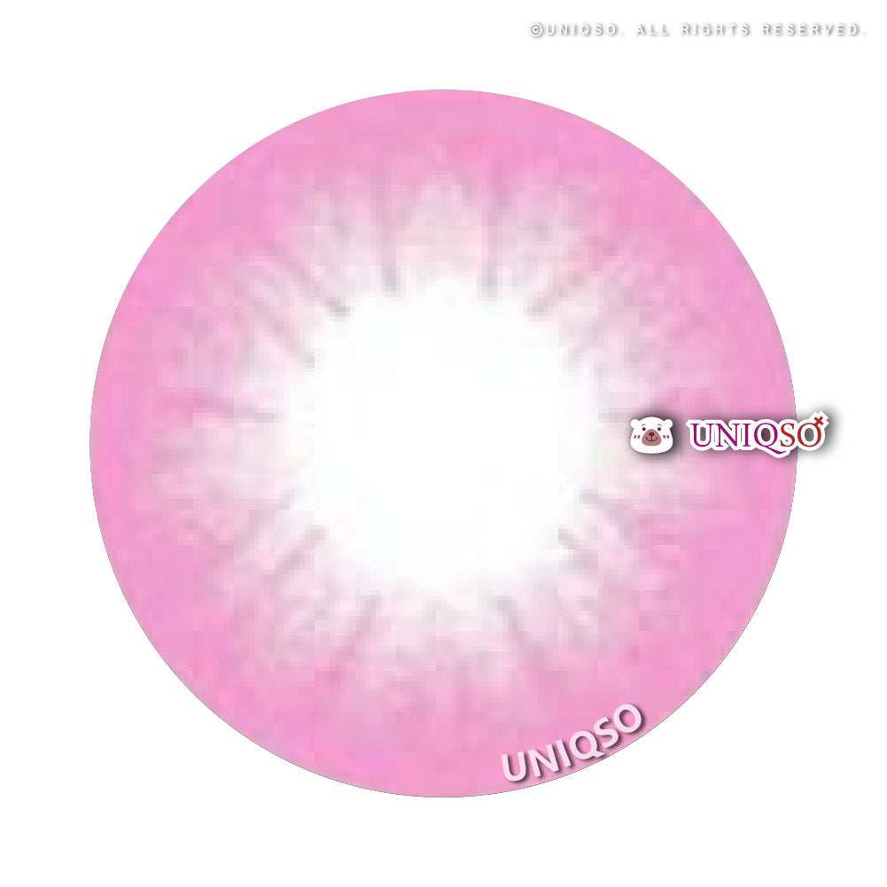 Western Eyes Bubble Pink (1 lens/pack)-Colored Contacts-UNIQSO