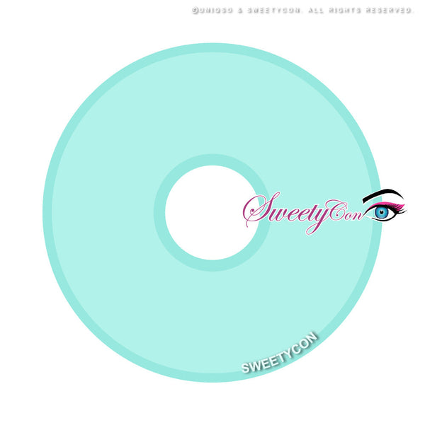 Sweety Crazy Turquoise (1 lens/pack)-Colored Contacts-UNIQSO