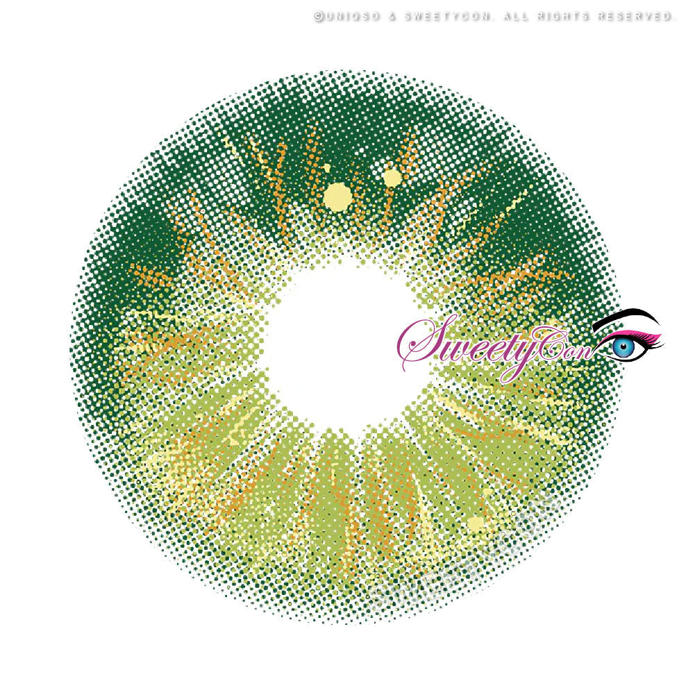 Sweety Crazy Lollipop Green (1 lens/pack)-Colored Contacts-UNIQSO