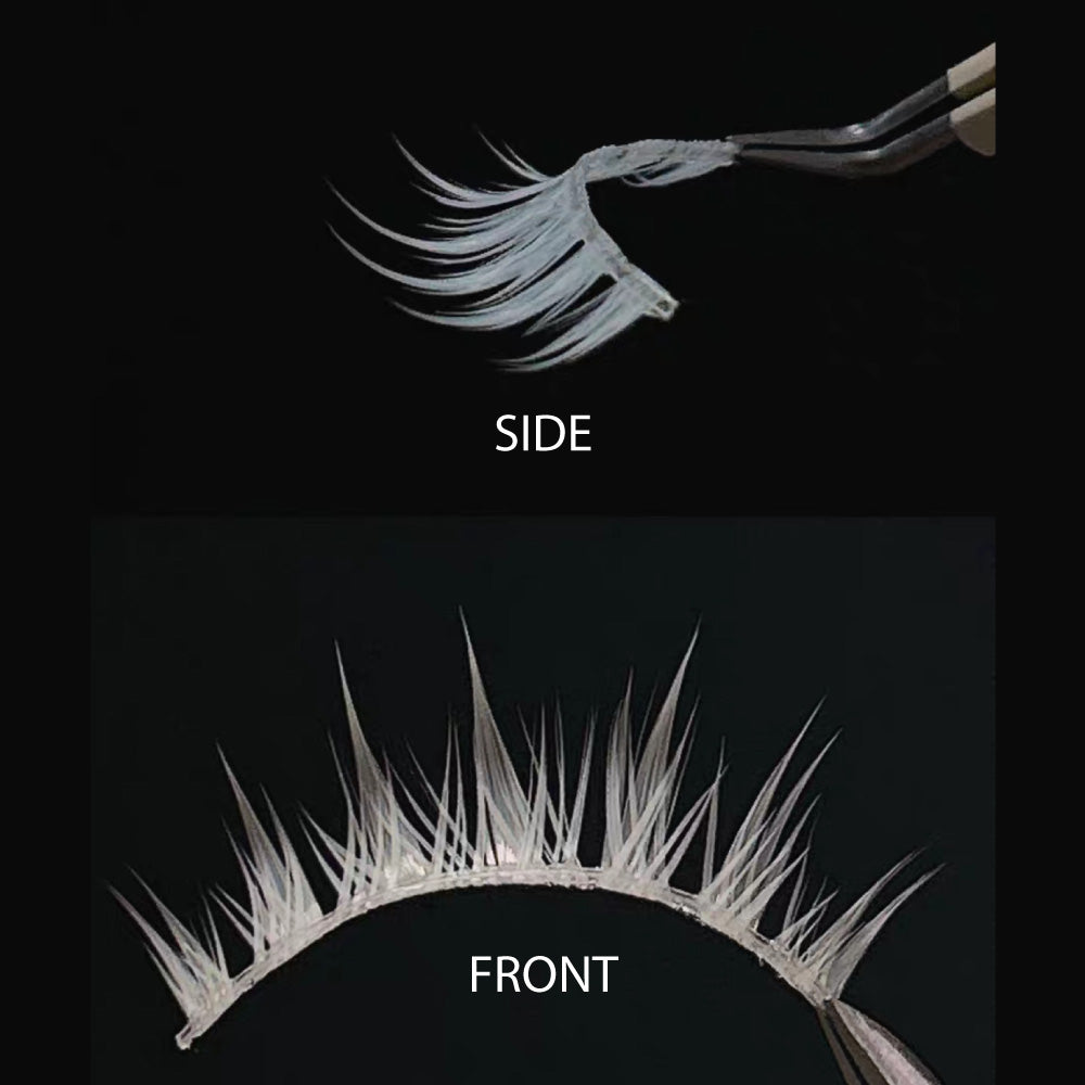 Cosplay Lower and Upper White Eyelash Set-Fake Eyelash-UNIQSO UK