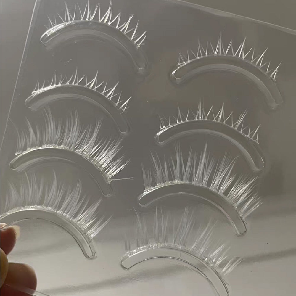 Cosplay Lower and Upper White Eyelash Set-Fake Eyelash-UNIQSO UK
