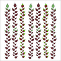 Demon Killer Tattoo Sticker Pink Red Leaf-Cosplay Accessories-UNIQSO UK
