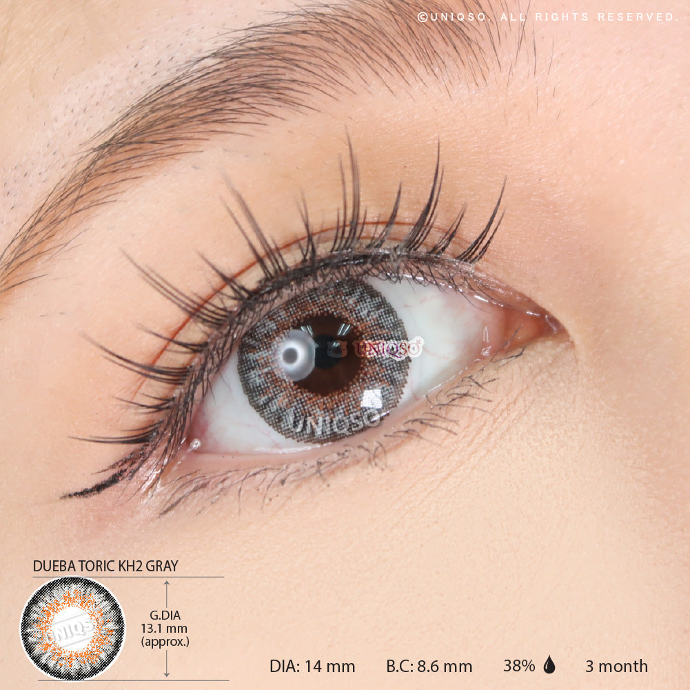 Dueba Toric KH2 Gray (1 lens/pack)-Colored Contacts-UNIQSO UK