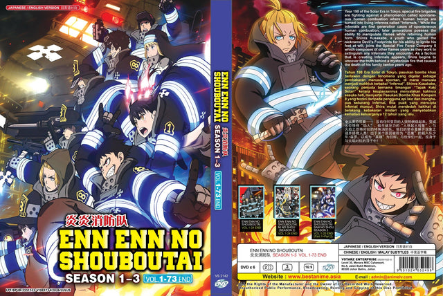 Original DVD - Enn Enn no Shouboutai Season 1-3 Vol.1-73 End-DVD-UNIQSO
