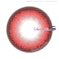Sweety Halo Red (1 lens/pack)-Colored Contacts-UNIQSO UK