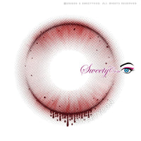 Sweety Crazy Witch Tears Red (1 lens/pack)-Crazy Contacts-UNIQSO UK