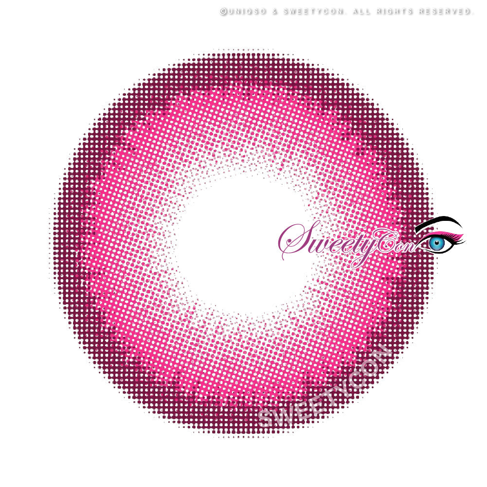 Sweety Halo Rose (1 lens/pack)-Colored Contacts-UNIQSO UK