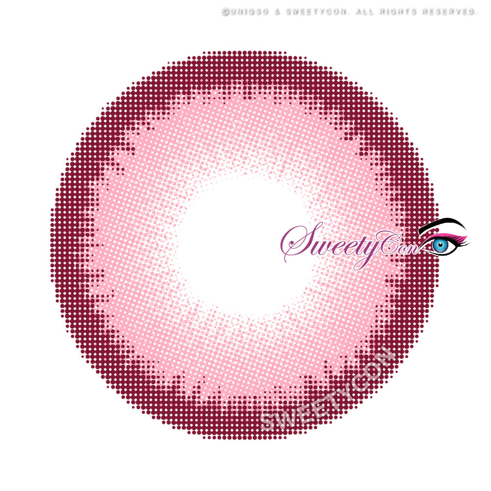 Sweety Halo Pink (1 lens/pack)-Colored Contacts-UNIQSO UK