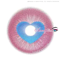 Sweety x Eyesinger Cupid Heart Pink (2 lenses/pack)-Colored Contacts-UNIQSO UK