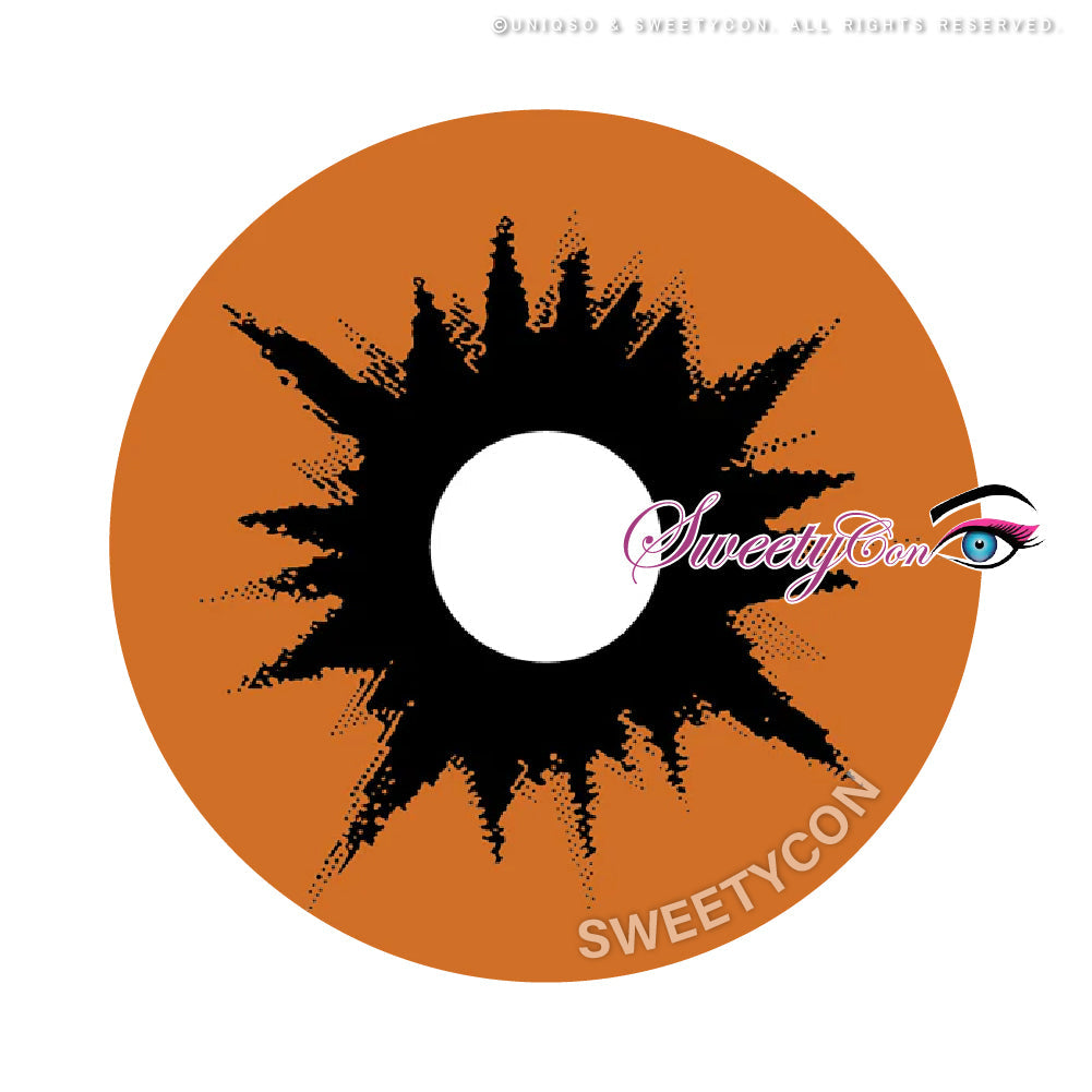 Sweety Crazy Orange Demon (1 lens/pack)-Crazy Contacts-UNIQSO