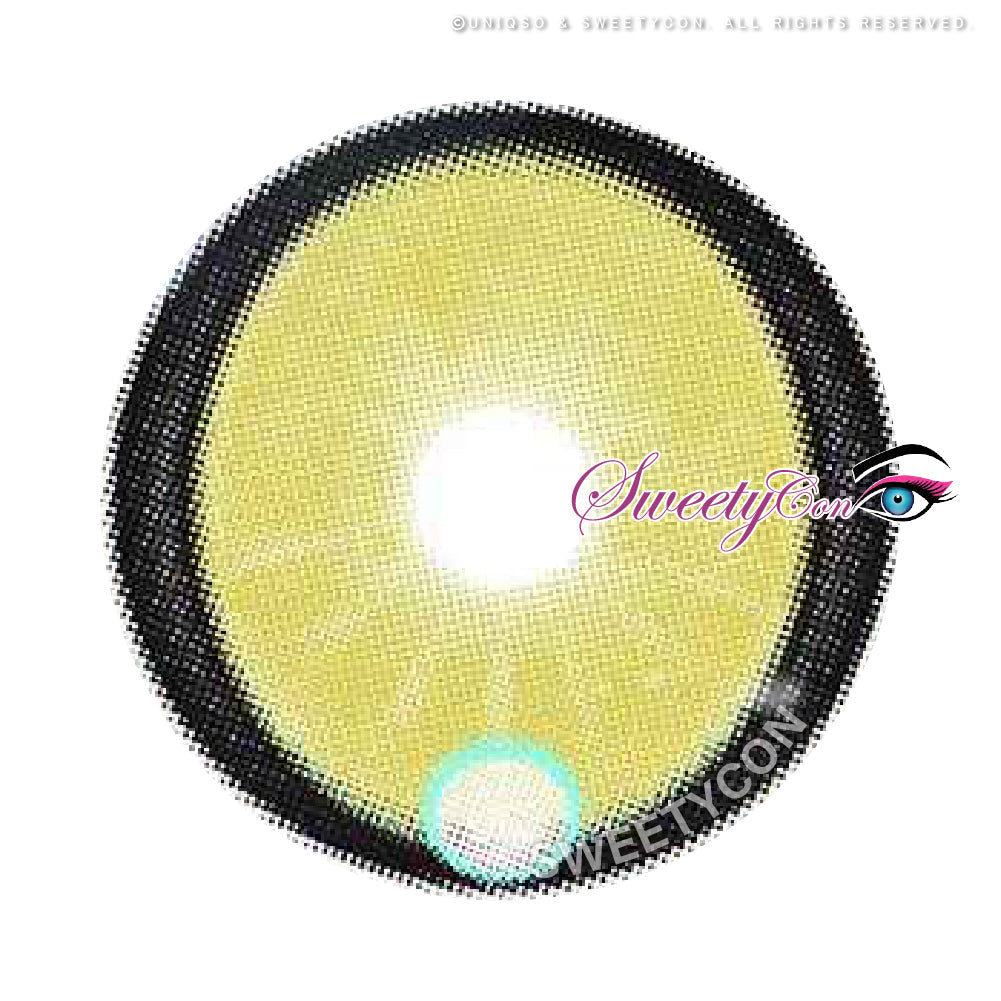 Sweety x Eyesinger Neon Eclipse Yellow (2 lenses/pack)-Colored Contacts-UNIQSO UK