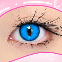 LumiDukki Feline Gleam Blue (2 lenses/pack)-Colored Contacts-UNIQSO