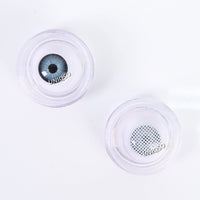 Kazzue Crazy Lens with Power - White Mesh (1 lens/pack)-Crazy Contacts-UNIQSO UK