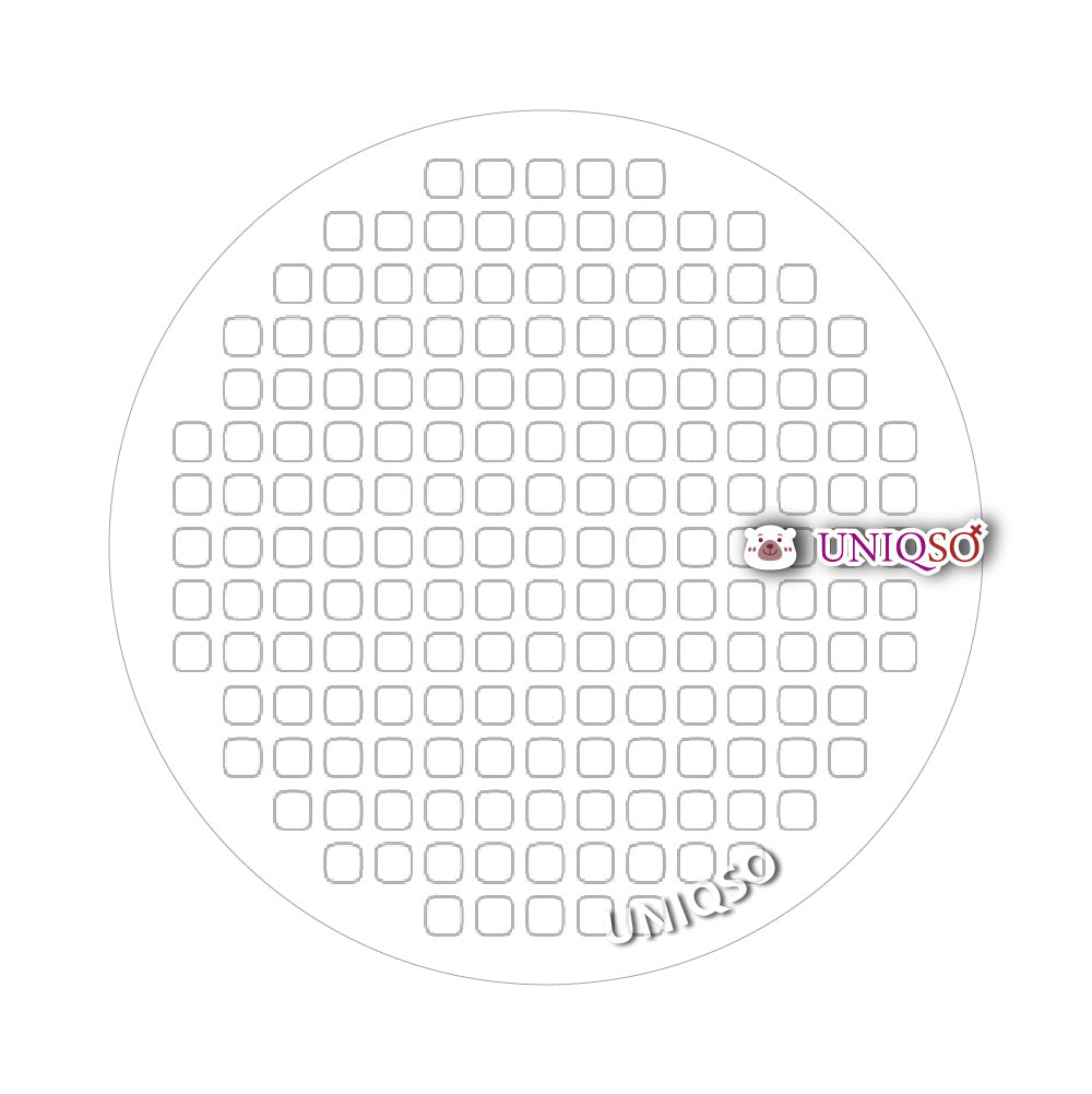 Kazzue Crazy Lens with Power - White Mesh (1 lens/pack)-Crazy Contacts-UNIQSO UK